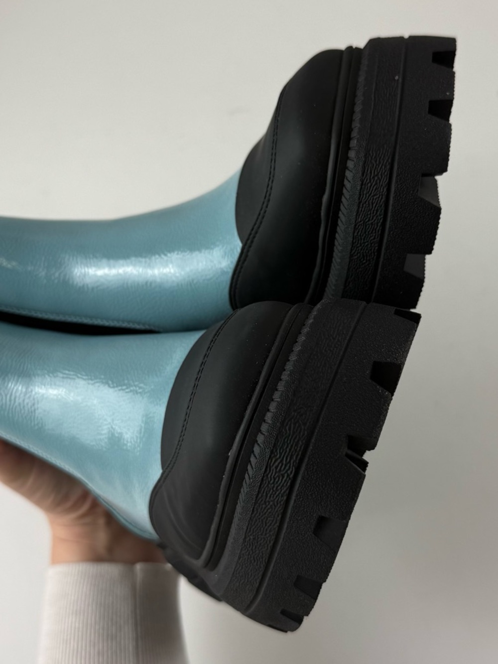 Katy Perry The Geli Combat Boot Womens Size 8.5M Blue Black Chunky Platform NEW - Picture 7 of 14